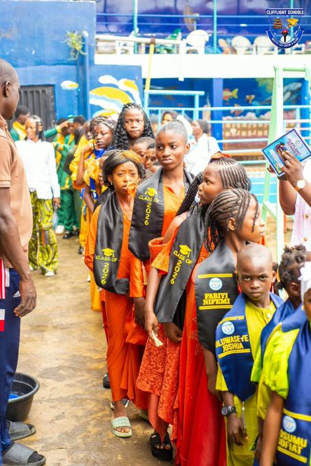 Graduating pupils in Class of 2026 sashes